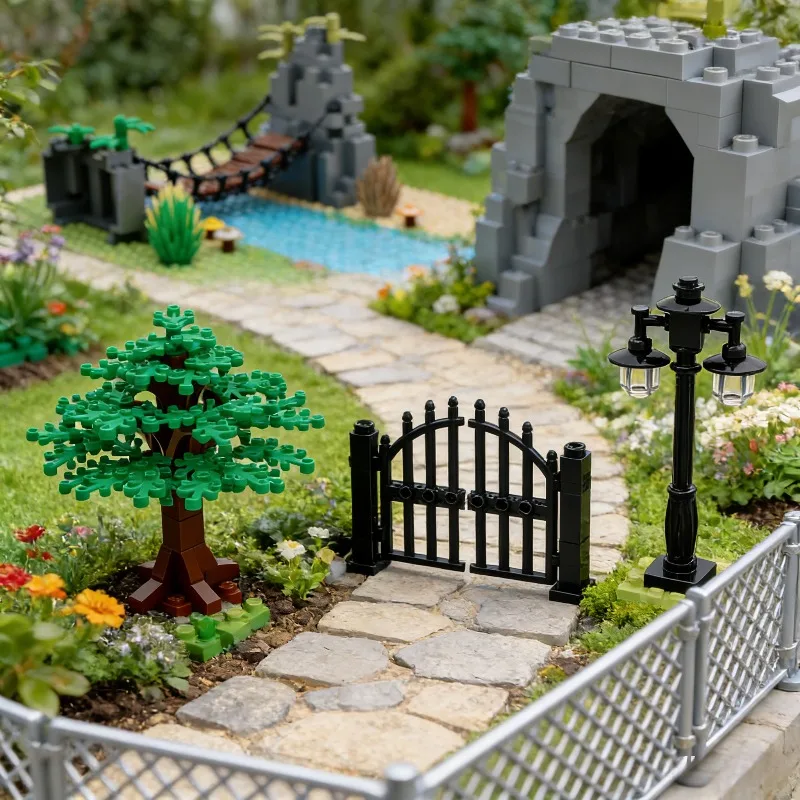 MOC Modular Building Block Model Accessories Iron Gate Tree 