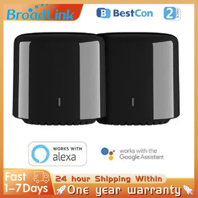 

BroadLink BestCon RM4C mini WiFi Smart Universal Remote Voice Control for Air Condition with Google Home & Alexa Smart Home HUB