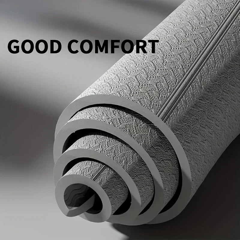 183X61Foldable TPE اليوغا حصيرة صديقة للبيئة مزدوجة الوجهين عدم الانزلاق للطي السفر اللياقة البدنية حصيرة لليوجا بيلاتيس والأرضية Workou