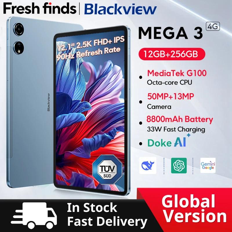 【Мировая премьера】Планшет Blackview MEGA 3 с 12