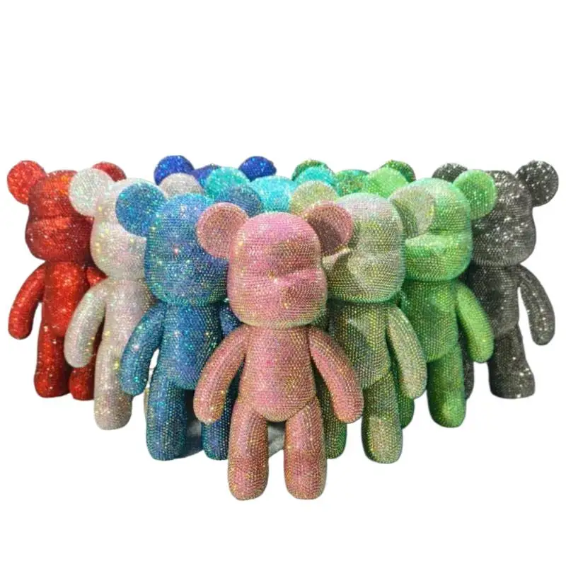 

Rhinestone Bear Statue Handcraft Doll DIY Cross Stitch Diamond Painting Bling-bling Home Decorarive Mosaic Kids Christmas Gift