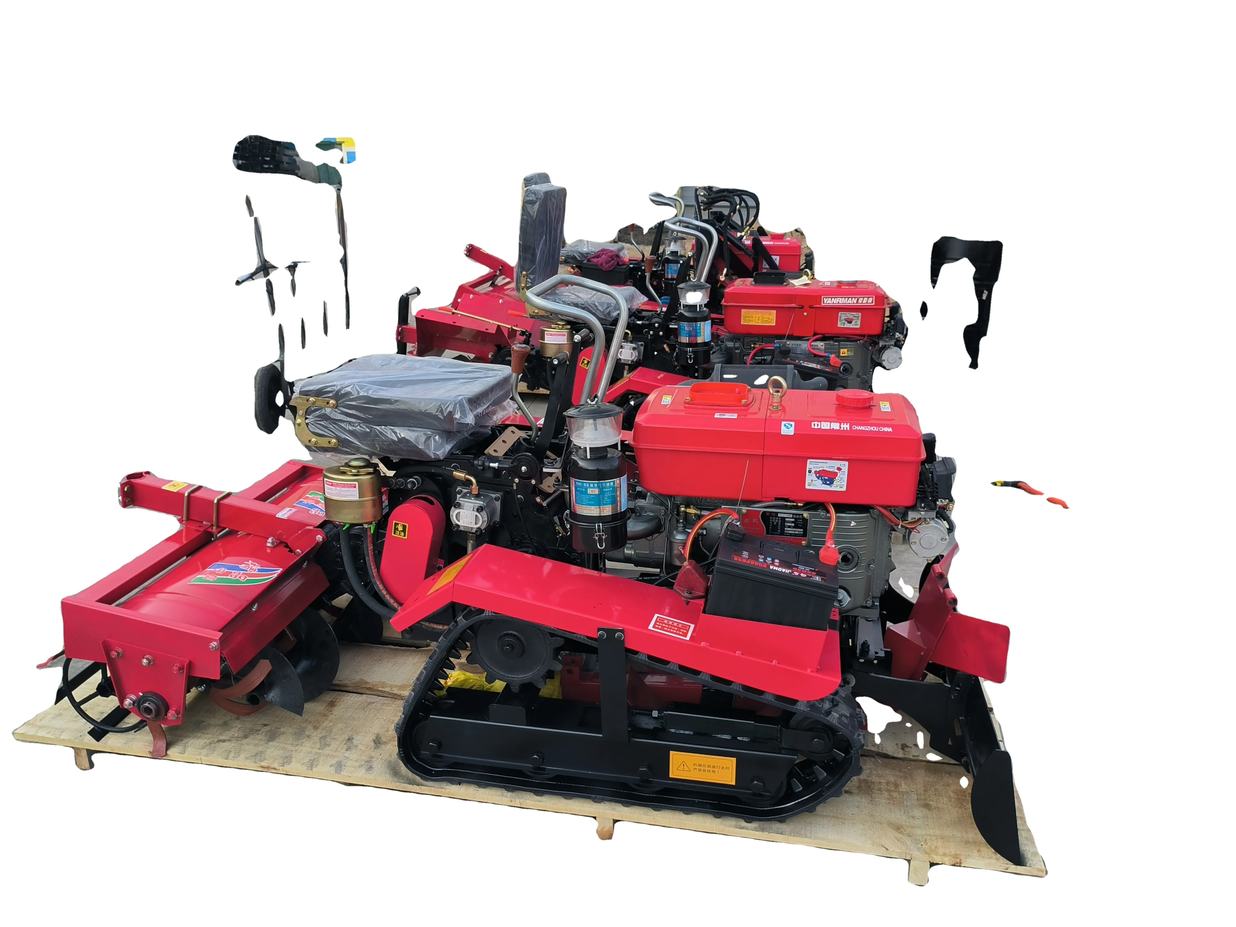 Rotary Tiller 25 Hp 35Hp Agricultural Diesel Tracked Cultivator