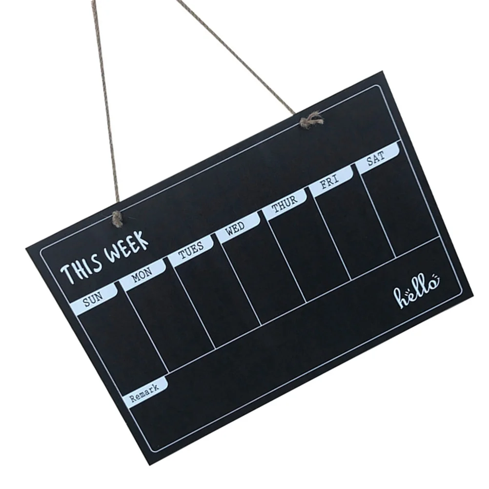 Message Board Hanging Blackboard Single-sided Modeling for Kids Wood Wooden Bamboo