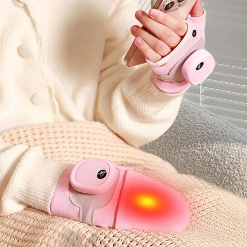 

Rechargeable Heated Gloves Waterproof Rechargeable Gloves Adjustable Electric Heated Gloves Portable Smart Fingerless Gloves For