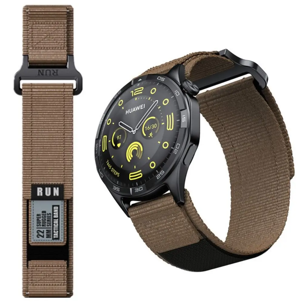 20 22mm Easy Fit Strap Nylon Sporty Style Universal Band for Forerunner / Active / Vivoactive 4 / Huawei Watch / Samsung Watch