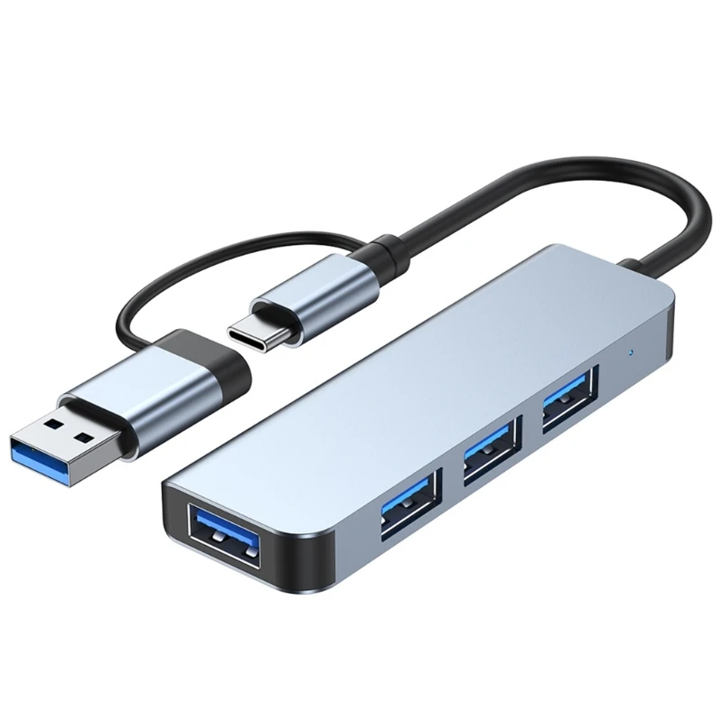 Wieloportowy koncentrator USB C 4-portowy adapter USB typu C do biura i podróży Adapter szybkiego ładowania USB typu C Hub do