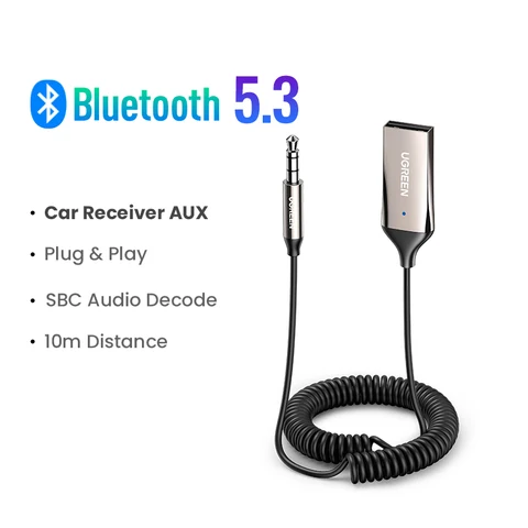 UGREEN Bluetooth 5.3 адаптер для автозвука с высоким качеством передачи