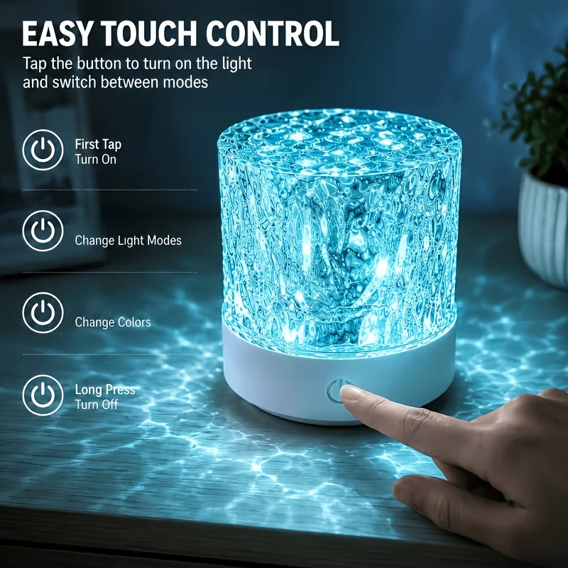 5-in-1 Projection Night Light 7 Color Changing Led Mood Lamp With Remote Control For Bedroom Decor Kids Nursery Gifts Women Girl
