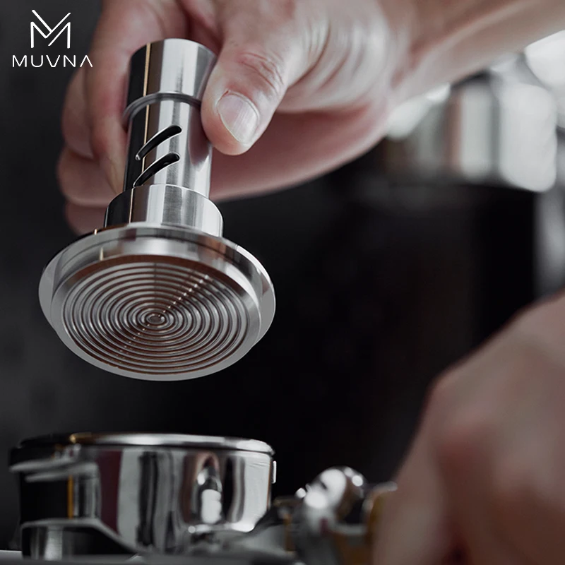 MUVNA TITAN Coffee Distributor & 30LBS Click Tamper 51/53/58.35mm Gravity Adaptive Espresso Leveler 4-Blade Barista Tool Set - view 2