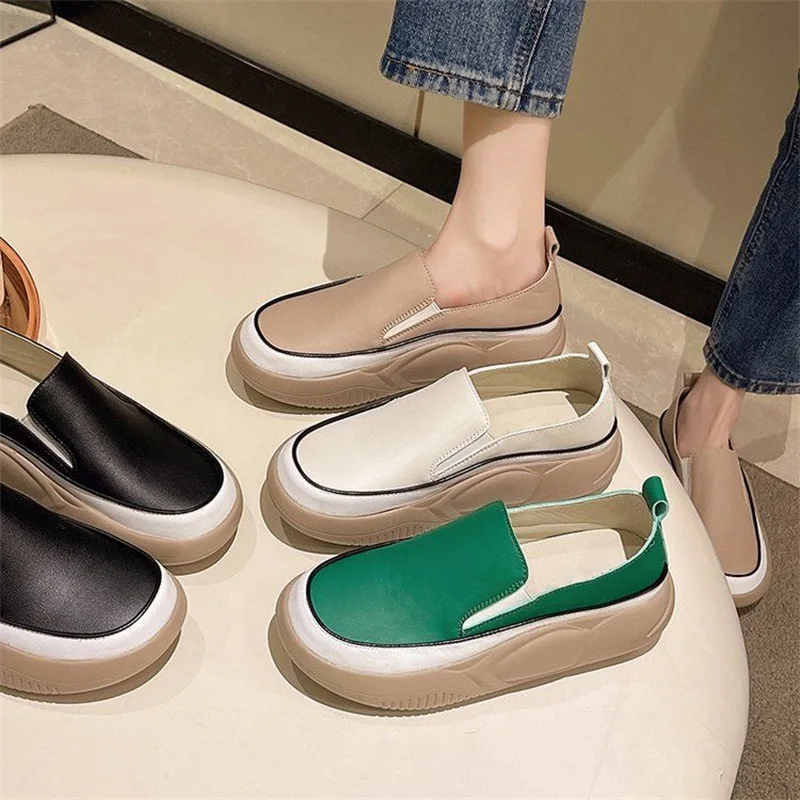 Platform Shoes for Women\'s Casual Shoes Moccasins Female Footwear Moccasins Sneaker Platform Loafers Women Shoes Tênis