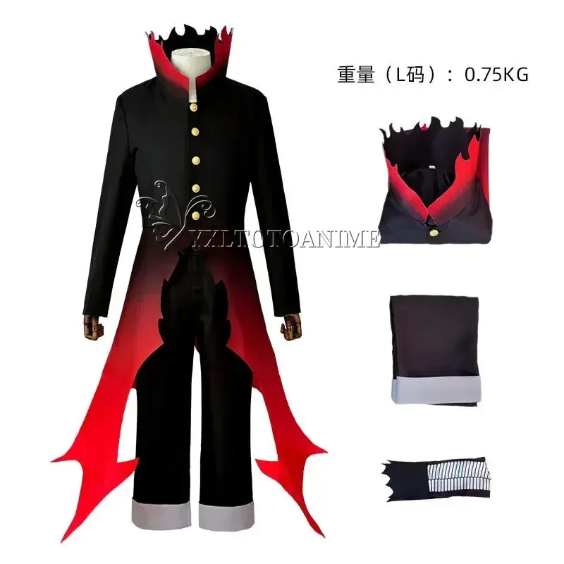 Dandadan Okarun Ken Takakura Cosplay disfraz peluca máscara Turbo abuela poderes uniforme de cuello negro pelo corto rizado traje de Halloween