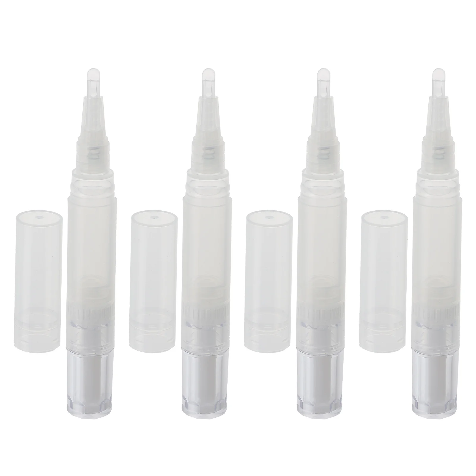 4 pezzi applicatore per lucidalabbra penna per olio nutrizionale per unghie riutilizzabile contenitore per liquidi per trucco penna a pennello vuota per la crescita delle ciglia essenziale