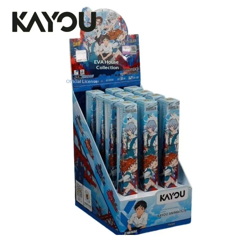 Kayou 2-24pcs Gel Pen Set Cartoon Ball Pen Neon Genesis Evangelion: Origin Version Part 3 0.5mm Black Office Writing Stationery