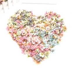 50Pcs 2cm Multicolor Daisy Flower Heads Mini Silk Artificial Flowers for Wreath Scrapbooking Home Wedding Decoration