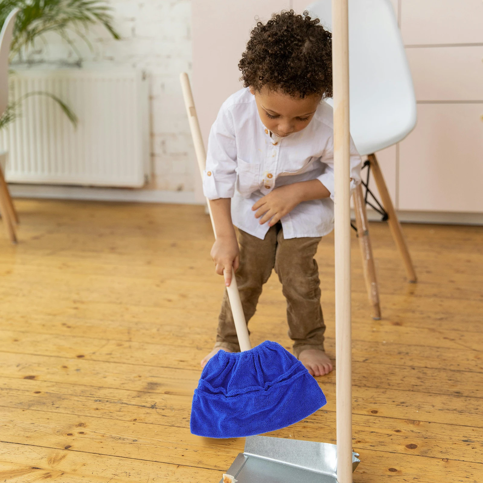 

1pc Broom Cloth Cover Sweeping Cover Reusable Cleaning Tool Household Mop Hair Water Stains Removal Durable Easy Install