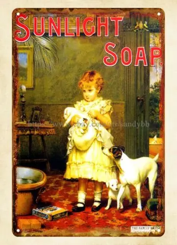 SunLight Soap metal tin sign nostalgic  outdoor wall restaurant pub sign