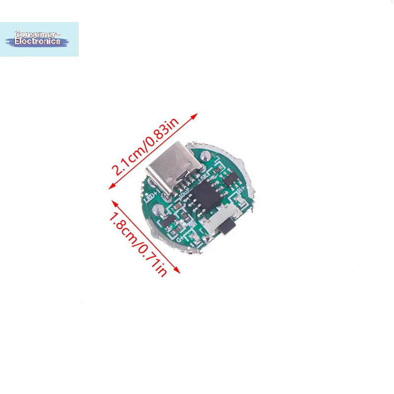 

【2-speed Driver Board Flashlight Driver Accessories Circuit Board Switch Charging Integrated Board For 10 Watt 18650 Beads】