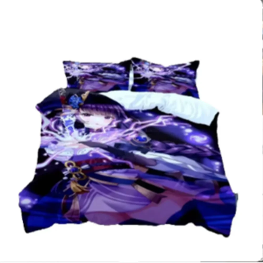 

Genshin Impact Animation Cartoon Soft And Comfortable Comforter Bedding Sets Bedding Set Luxury Quilt Cover Customizable