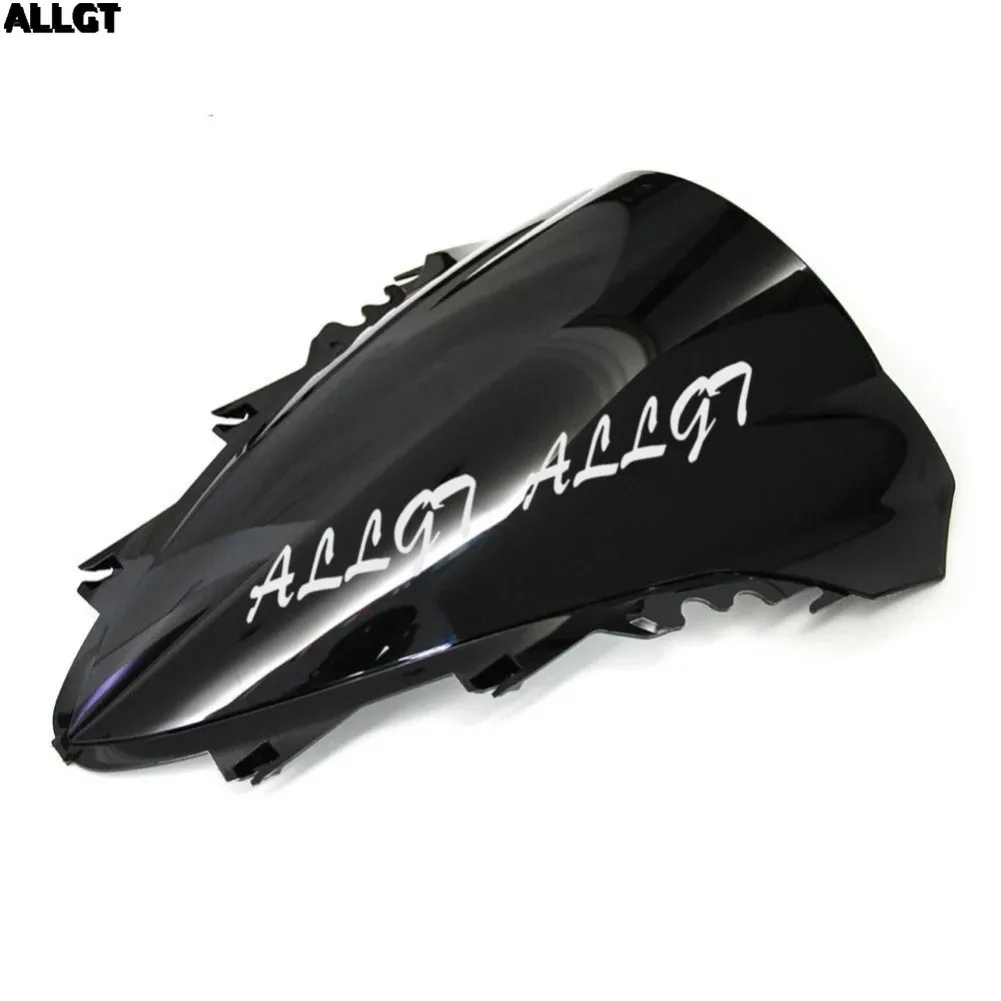 ALLGT Smoke Tinted Windshield Windscreen For Yamaha YZF R1 07 08 2007 2008 Black