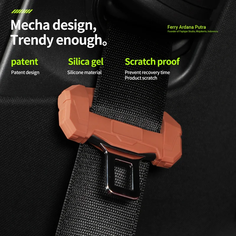 silicone car seat belt buckle cover scratch resistant protective cover For LEADING IDEAL LiXiang ONE L9 L8 L7 accessories