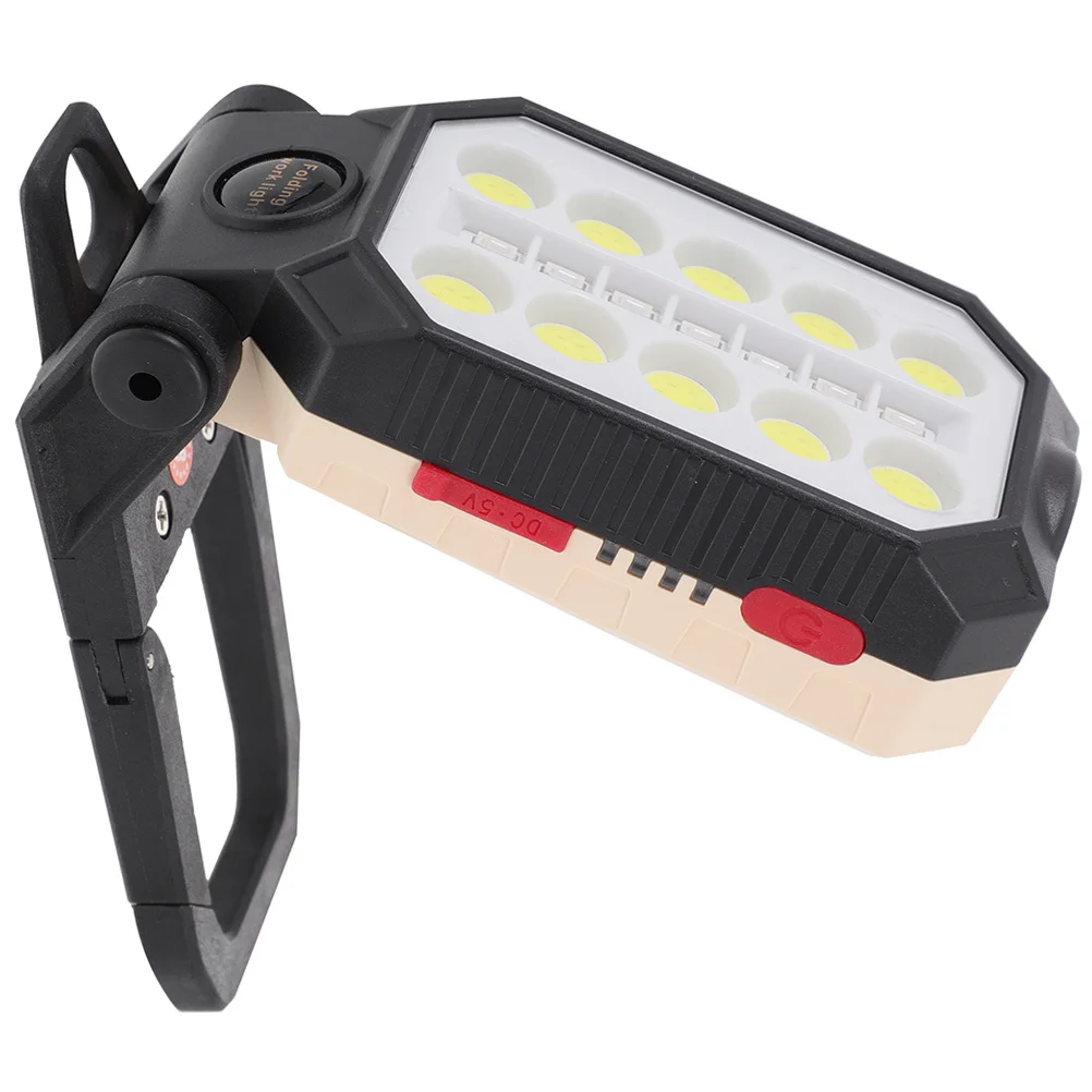 

Перезаряжаемая рабочая лампа, светодиодный, 4 режима освещения, поворотный на 180 градусов, складной, портативный, для кемпинга, прожектор, аварийный ремонт