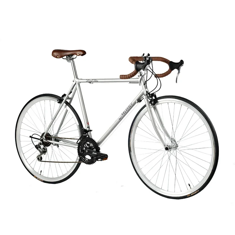 

Ретро-велосипед для шоссейных гонок с изогнутым рулем, городской велосипед с плоским рулем для мужчин и женщин, 700C