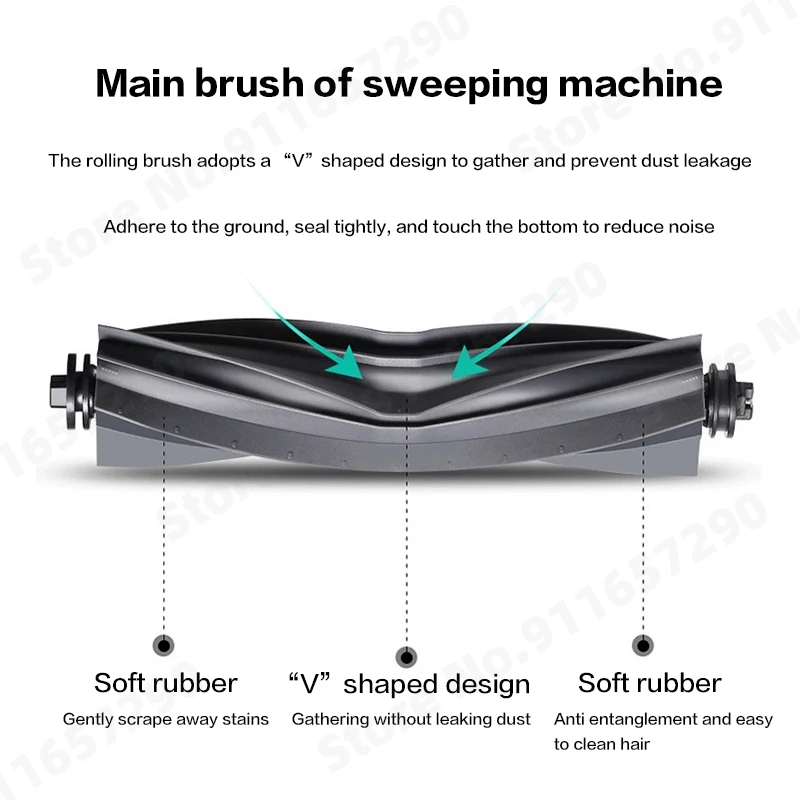 Mop Pads para Dreame X30 Ultra / X30 Pro, Escova Lateral Principal, Filtro HEPA, Substituição de Sacos de Poeira, Acessórios