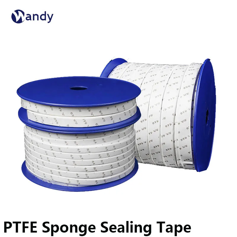 

1Meter PTFE Sponge Sealing Tape Sealing Tape Expanded PTFE Joint Sealant E-PTFE Strip Elastic Thickness 2 3 4 5mm Width 6~50mm