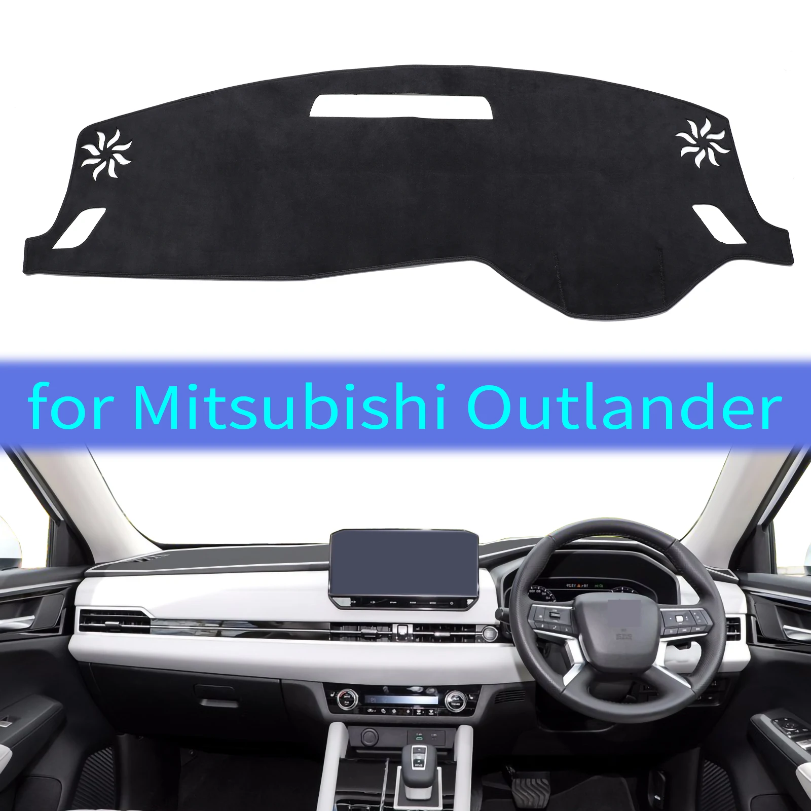 

Car Dashboard Mat for Mitsubishi Outlander 2022 2023 2024 PHEV Sunshade Protective Carpet Dash Mat Dashmat Accessories