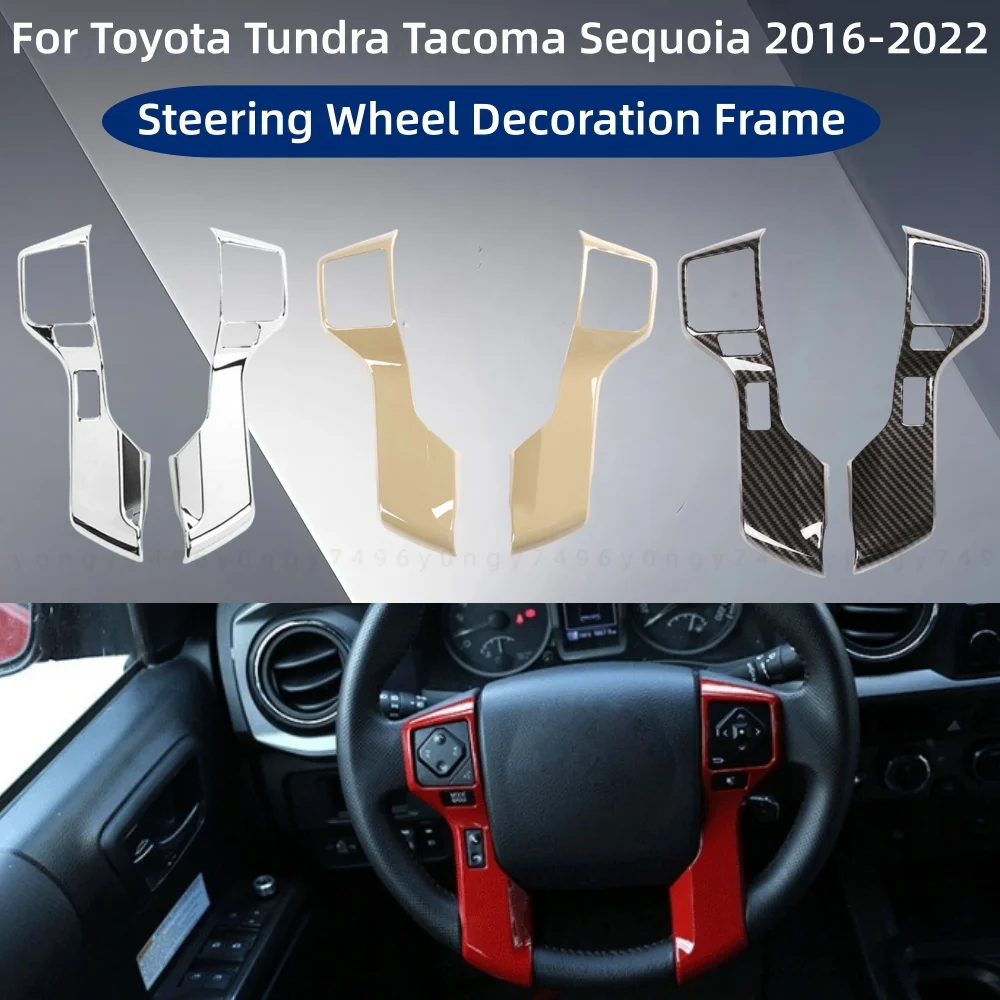 

Car Upgrade Modification Accessories Steering Wheel For Toyota Tundra Tacoma Sequoia 2016 2017 2018 2019 2020 2021 2022
