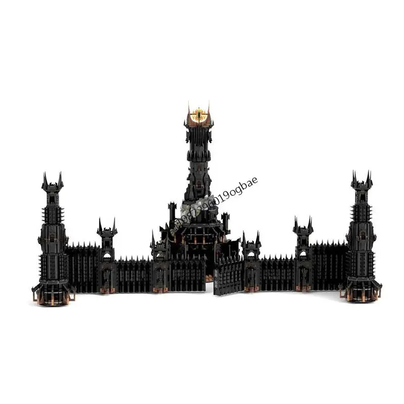 NUOVO 10510PCS MOC Il Signore degli Anellied Movie MOC LOTR Black Gate Modello FAI DA TE idee creative Giocattolo per bambini Assemblaggio Puzzle Regalo di compleanno