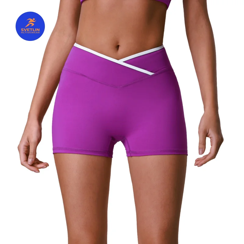 SVETLIN High Quality V Shape Waisted Shorts Quick-Drying Breathable Outdoor Cycling Gym Fitness Running Shorts