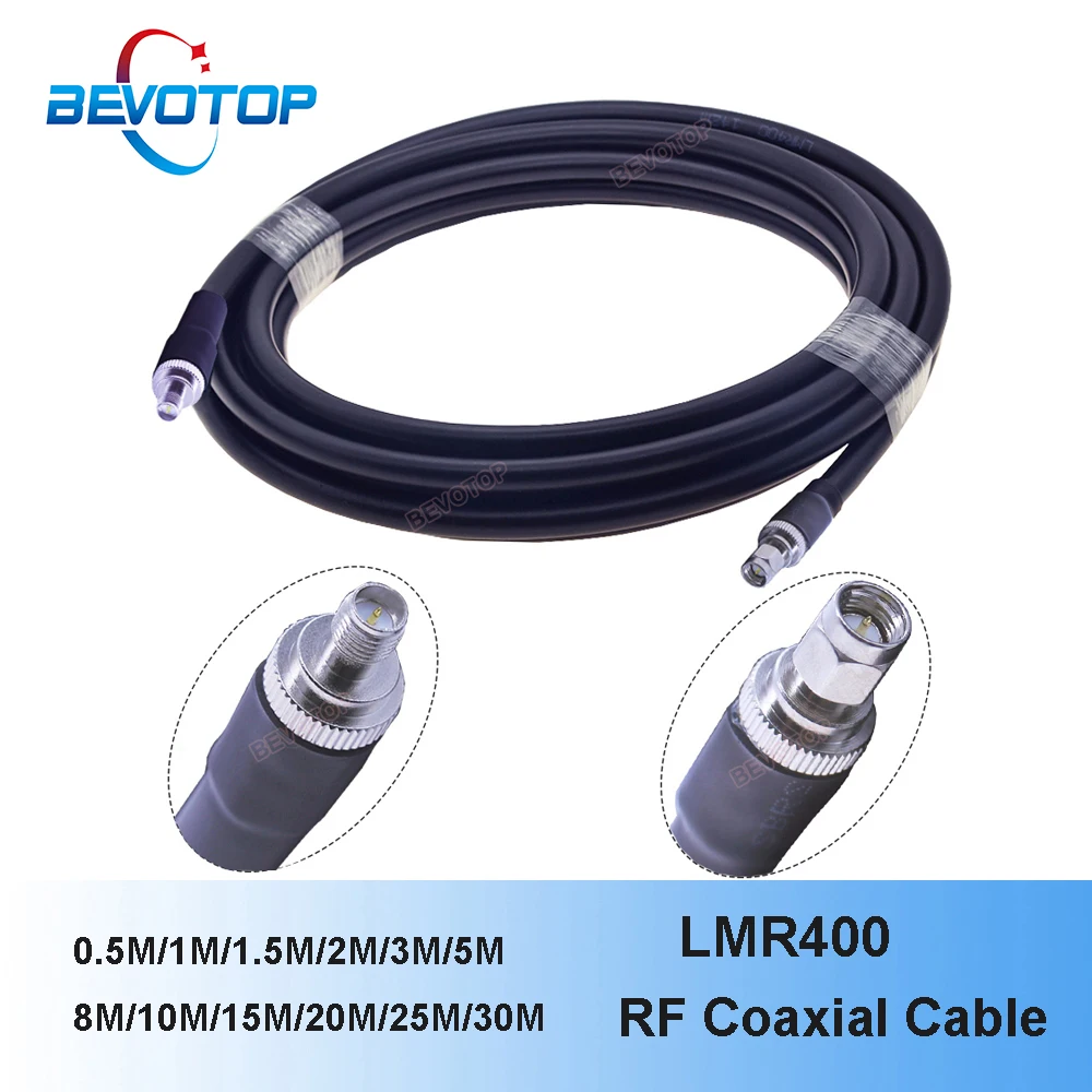 

LMR400 Cable SMA Male to RP SMA Female 50 Ohm Low Loss RF Adapter Pigtail WIFI Antenna Extension Cable Signal Booster Jumper