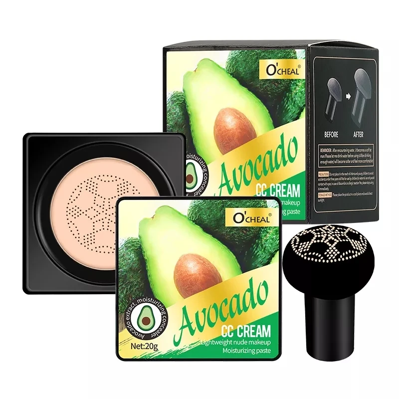 Base mágica cabeza de seta cojín de aire CC crema impermeable iluminar Base crema mujeres Base maquillaje cara cosméticos Coreanos