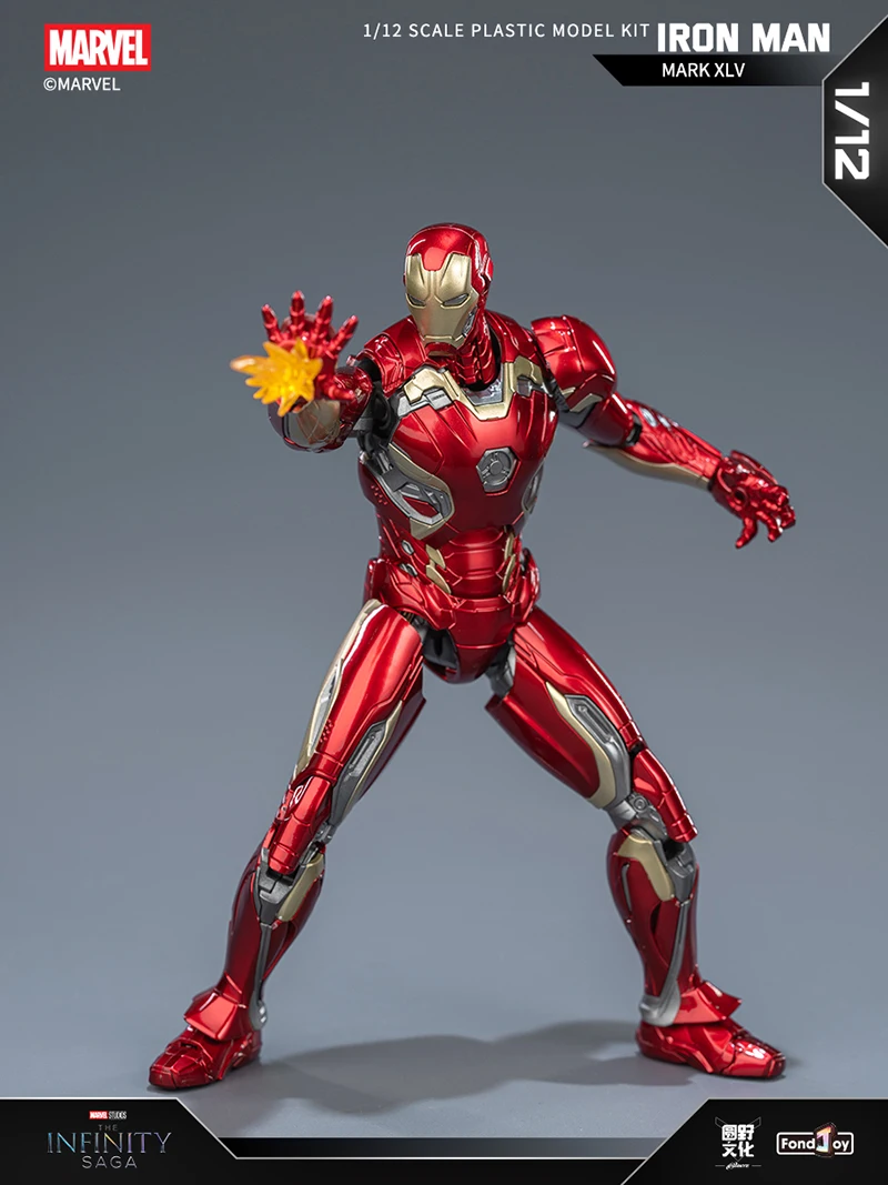 Fondjoy Iron Man MK45 Model Kit Infinity Saga Ironman MARK XLV Assembly Toy ABS Material Joint Movable Children's Birthday Gifts