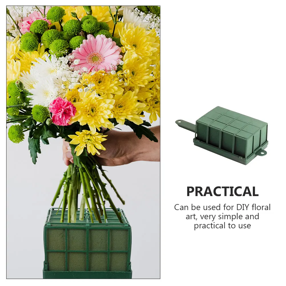 손잡이가 있는 꽃꽂이용 고밀도 흡수성 플로럴 폼, DIY 꽃꽂이, 웨딩 드라이플라워 플로럴 베이스