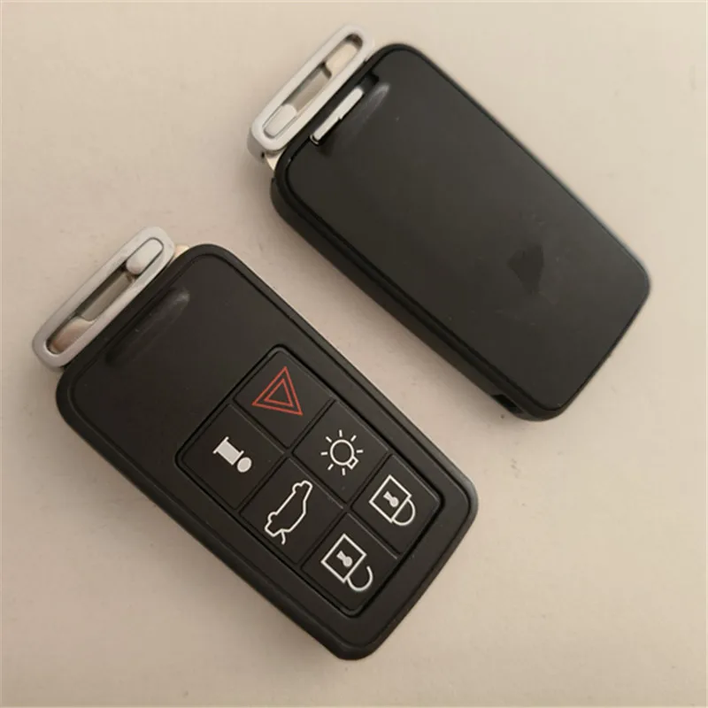 2PCS Remote Car Key Shell For Volvo XC60 S60 S60L V40 V60 S80 XC70 5/6 Buttons With Uncut Blade Key Cover Fob Case
