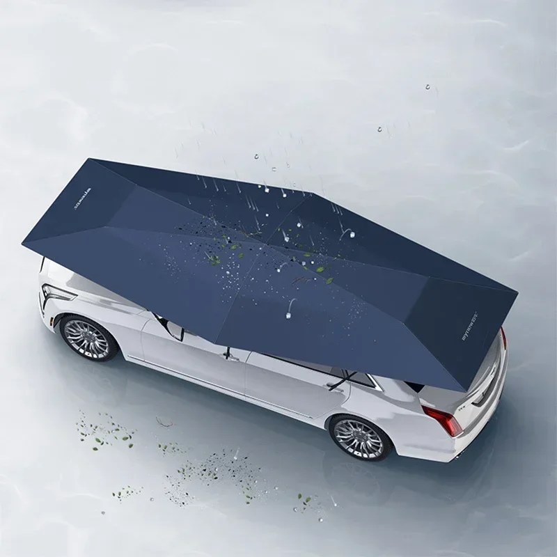 Car Umbrella Multi-size Anti-UV Semi-automatic Folding Portable Sun Shade Covering Rooftop Cover Waterproof