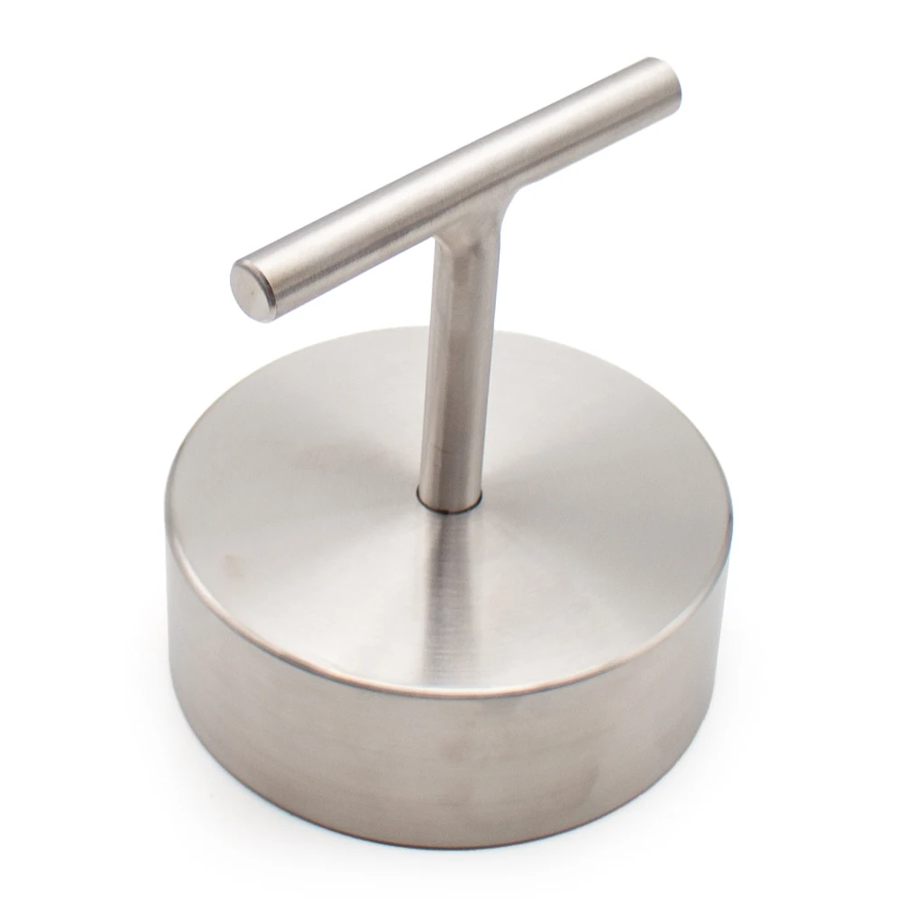 Solid 304 Stainless Steel Weight Block with Handle – 110mm Diameter, 3.05kg – Multipurpose Pressing & Holding Tool