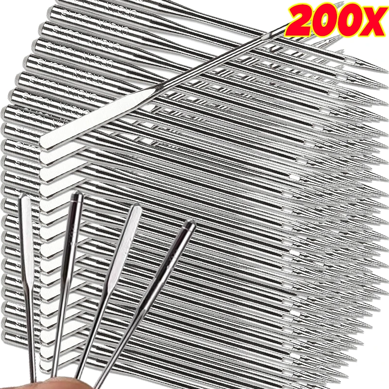 

20/200PCS Sewing Machine Needles Carbon Steel Heavy Duty Sewing Machine Needle Universal Jeans Clothes DIY Sewing Needle Tools