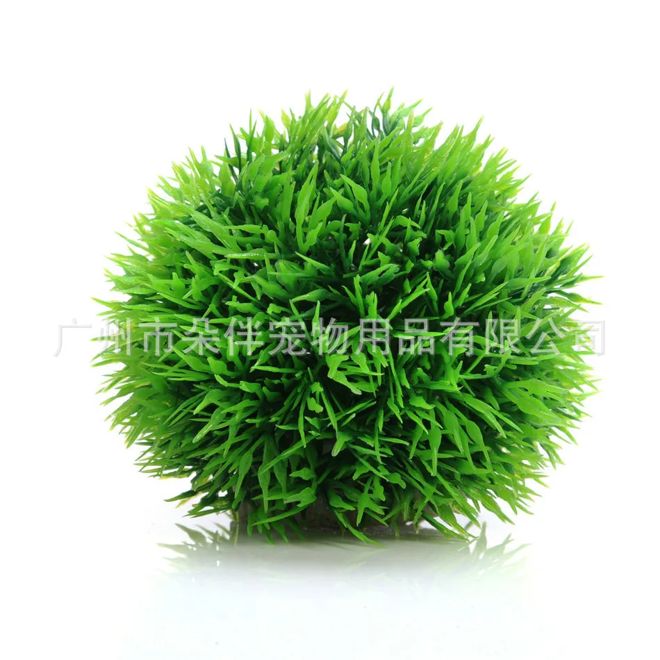 Simulation Grass ball Aquarium Decor Water Weeds Ornament Plant Fish Tank Decorations