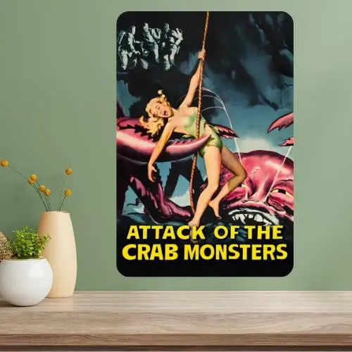 Attack of the Crab Monsters Classic Movie Metal Poster Sign