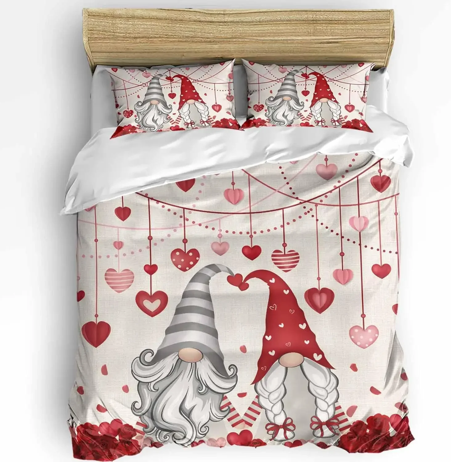Christmas Duvet Cover King Size Christmas Tree Ball Snowflake Quilt Soft Bedding for Boys Girls Adult Bedroom Decoration 3 Pcs