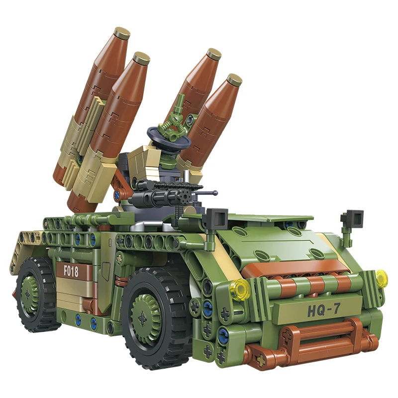 

WW2 Military Classic Model Wheeled Armored Rocket Launcher Collection Model Building Blocks Bricks Toys Gifts