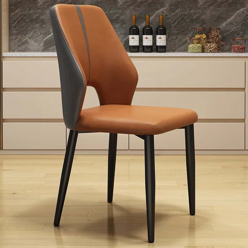 

Room Nordic Dining Chair Leather Comfortable Clear Lounge Upholstered Dining Chair Cheap Office Desk Sillas De Comedor Furniture