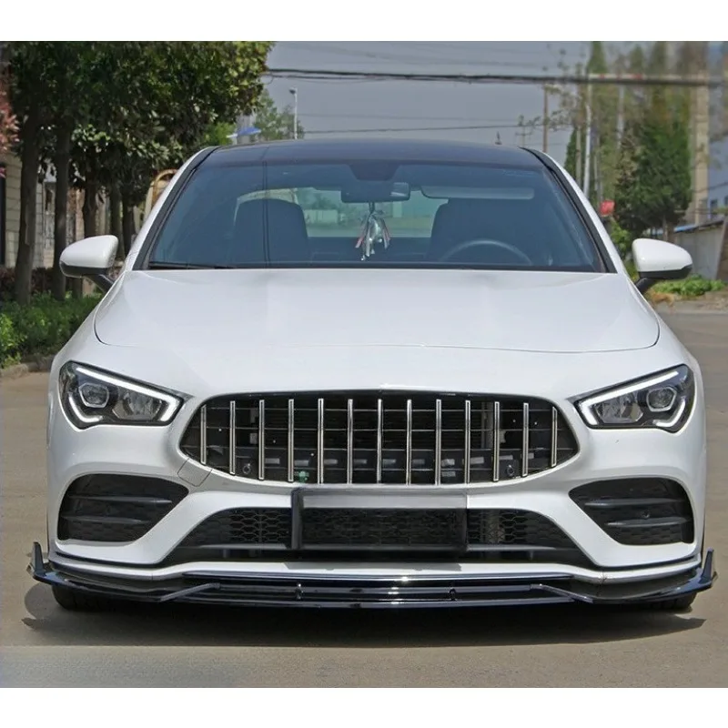 

Для Mercedes-Benz CLA W118 2020-2023 Передний спойлер для губ AMG Стиль Высококачественный комплект кузова Прямая посадка Глянцевый черный материал ABS Обновление