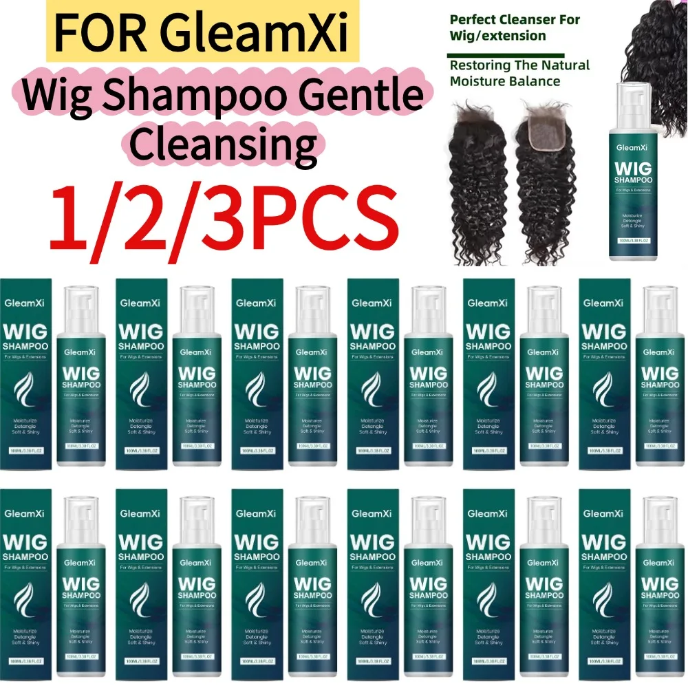 1/2/3/PCS FÜR GleamXi Perückenshampoo, sanfte Reinigung für synthetische und Echthaarperücken und Haarverlängerungen, milde Formel, Perückenpflege