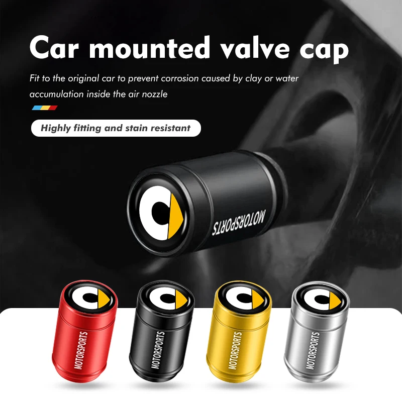 4pcs Car Wheel Tire Valve Airdust Waterproof Protective Cover For Smart Fortwo Forfour 451 453 450 452 454 Roadster Coupe