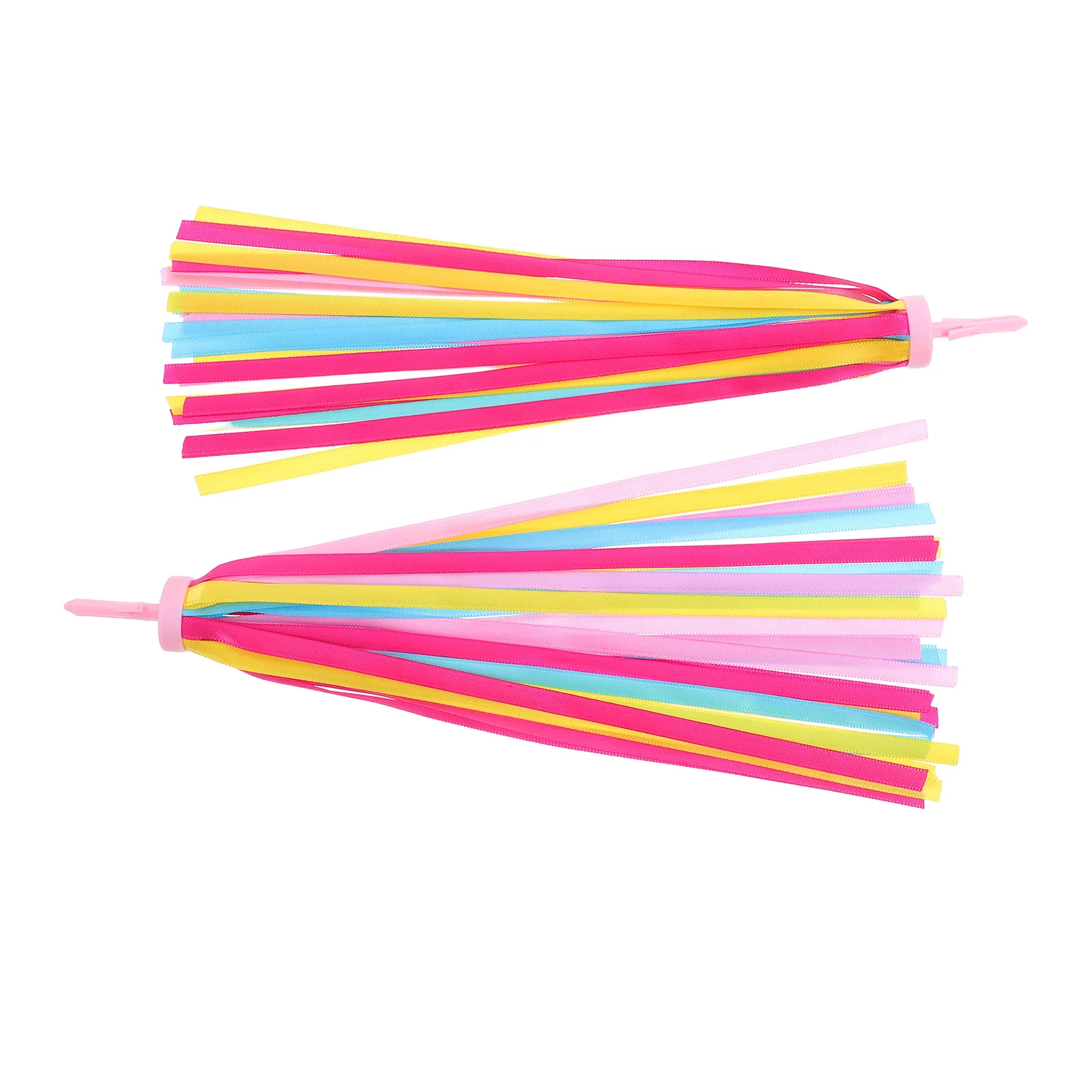 

A Pair of Scooter Accessories Handlebar Streamers for Children Bike Tassels Colorful Ribbons Decorative Wind Spinners Riding Joy