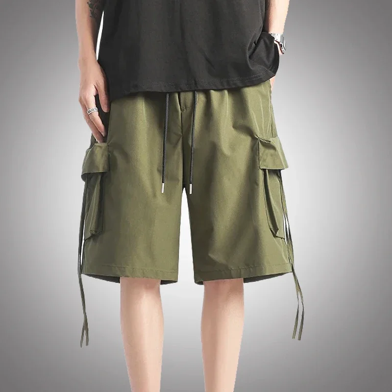 

Men's Shorts motorcycle Hip Hop Summe Casual Mutil pocket Shorts Male High Street Short Pants Outwear Cargo Shorts Men 4XL